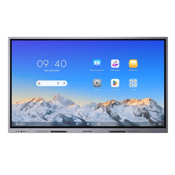 Màn hình tương tác Hikvision DS-D5C86RB/A 86 inch 4K UHD, cảm ứng đa điểm, chống lóa, hỗ trợ Android và Windows