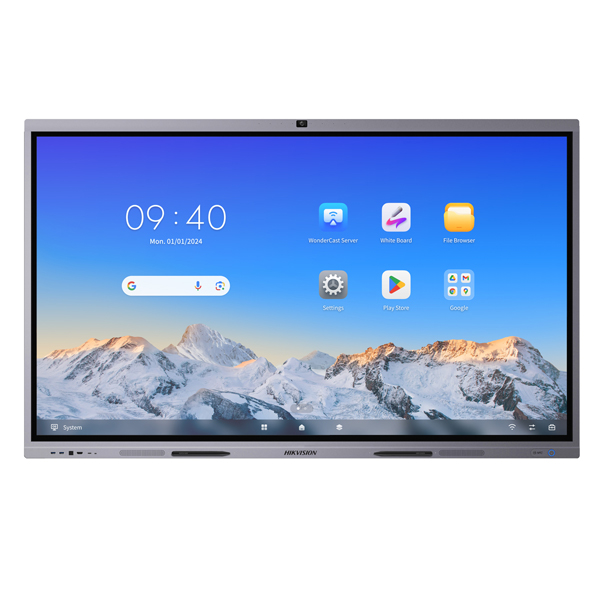Màn hình tương tác thông minh Hikvision DS-D5C98RB/B 98 inch 4K UHD, cảm ứng đa điểm, tích hợp camera và micro