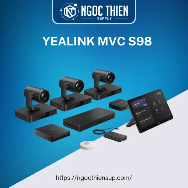 Yealink MVC S98 - Bộ thiết bị hội nghị trực tuyến cho phòng họp quy mô lớn lên đến 30 người