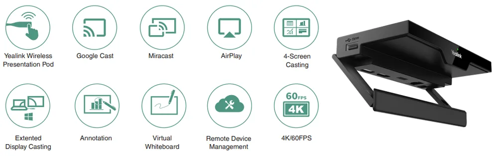 Yealink RoomCast – Hệ thống trình chiếu không dây giúp tăng hiệu suất làm việc