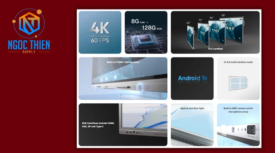 Tính năng nổi bật của màn hình tương tác Hikvision Ultra Series