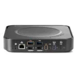 Thiết bị ClickShare Hub Pro Base Unit với nhiều cổng kết nối HDMI, USB-C, USB-A và LAN ở mặt sau.