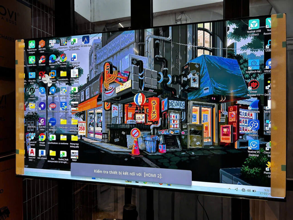 Một số hình ảnh thực tế về dự án hệ thống họp trực tuyến cho công ty truyền thông tại Hà Nội