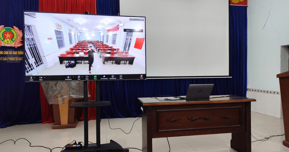Lắp đặt camera họp trực tuyến cho phòng CSGT TP Hồ Chí Minh