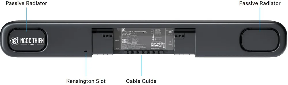 Mặt sau camera hội nghị Sennheiser TeamConnect Bar M