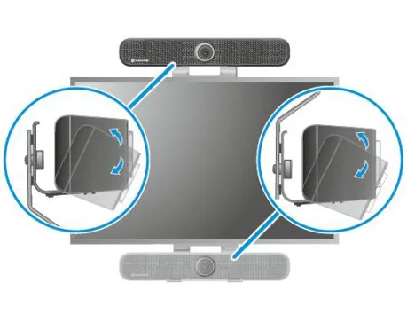 Gắn Sennheiser TeamConnect Bar S trên giá đỡ VESA