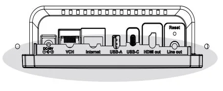 Lắp phần A của nắp che cáp vào các khe này.