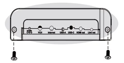 Lắp phần B và cố định bằng ốc vít.