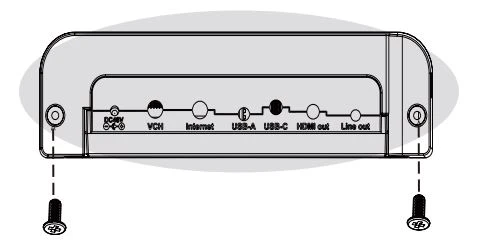 Lắp phần B và cố định bằng ốc vít.