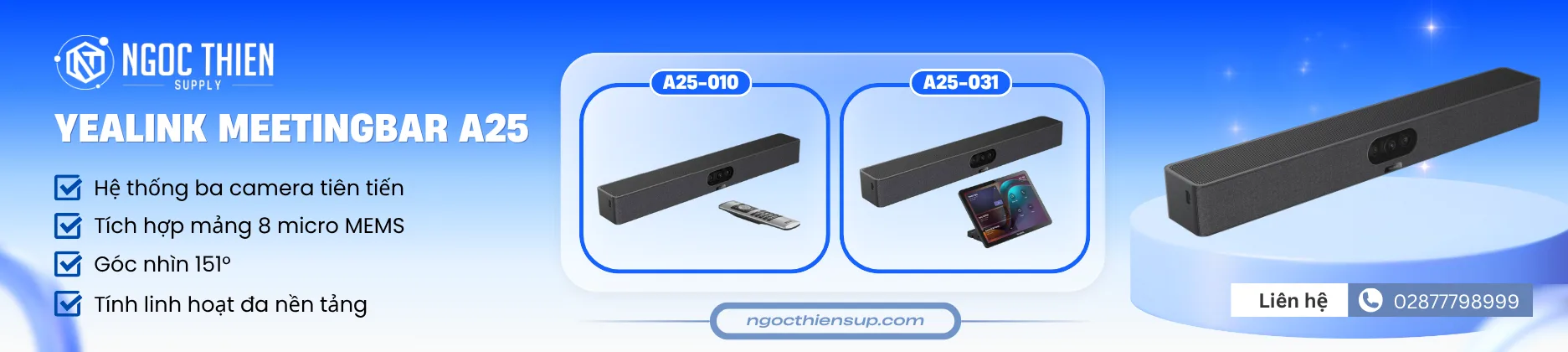 Thiết bị hội nghị Yealink MeetingBar A25