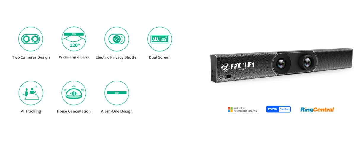 Yealink MeetingBar A30 - Lý tưởng cho phòng họp vừa