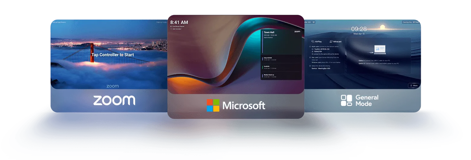 Yealink MeetingBar Series hỗ trợ nhiều trải nghiệm nền tảng video khác nhau