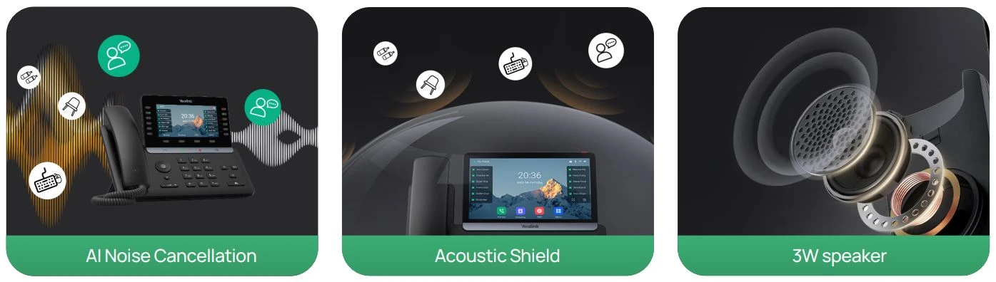 Yealink T8 series - Âm thanh trong trẻo, cuộc gọi rõ ràng