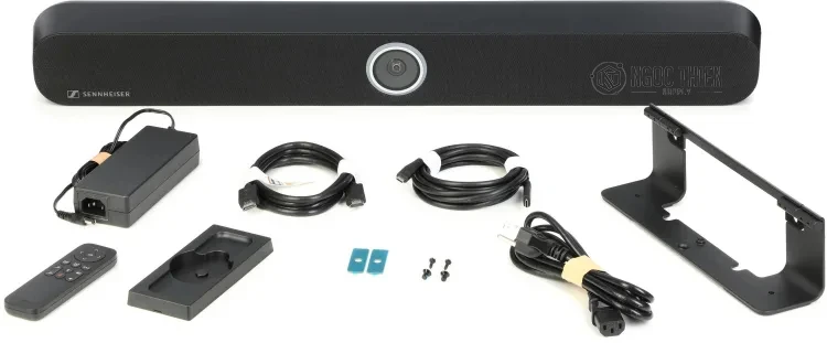 Bộ sản phẩm Sennheiser TeamConnect Bar M bao gồm các thiết bị