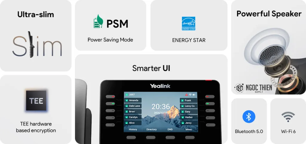 Điểm nổi bật của Yealink SIP-T7 Series