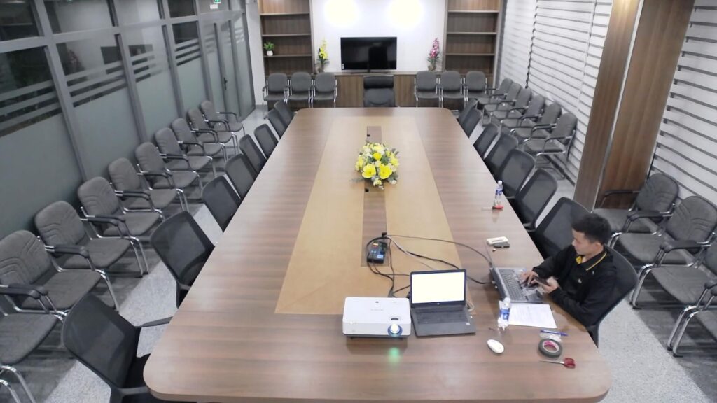 hình ảnh thực tế về dự án lắp đặt Logitech Group cho công ty sản xuất đá thạch anh tại Nhơn Trạch, Đồng Nai