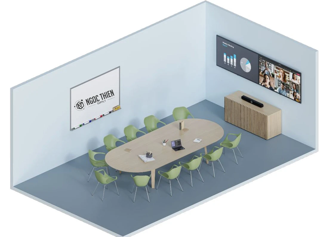 Ảnh minh họa phòng họp Sennheiser TeamConnect Bar M