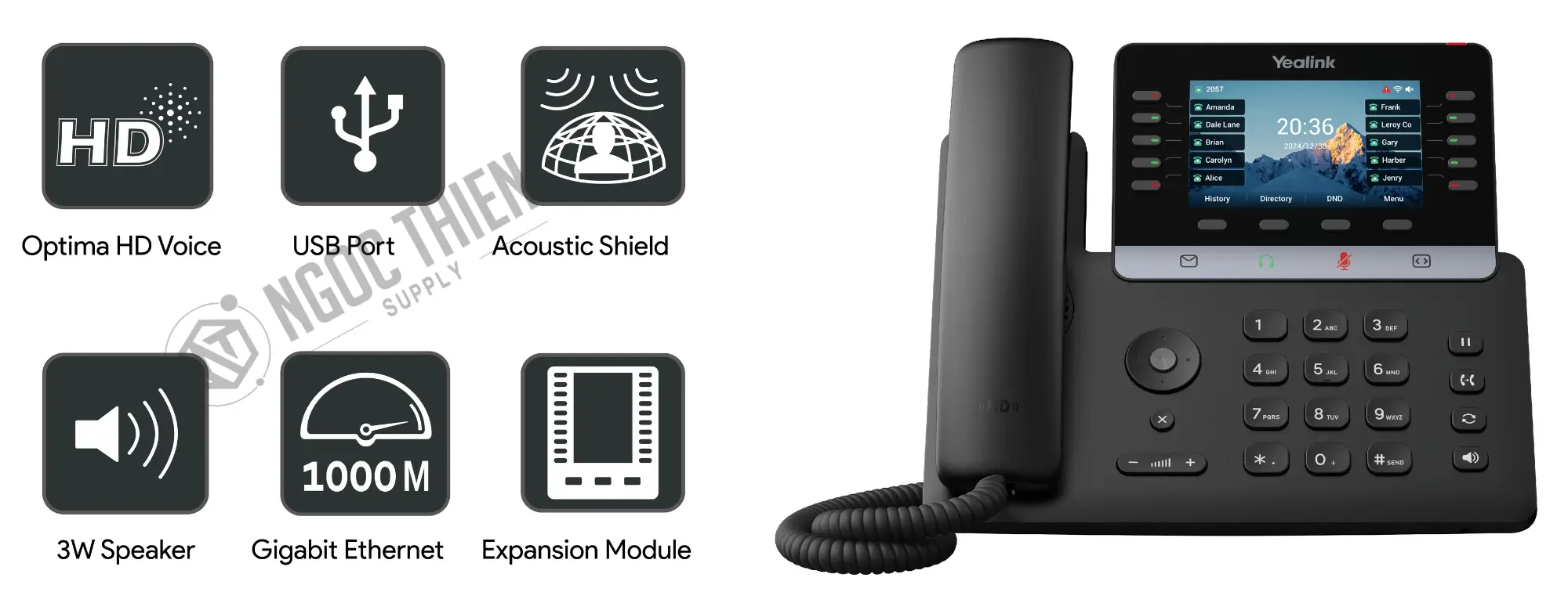 Thông số kỹ thuật của Yealink SIP-T74U