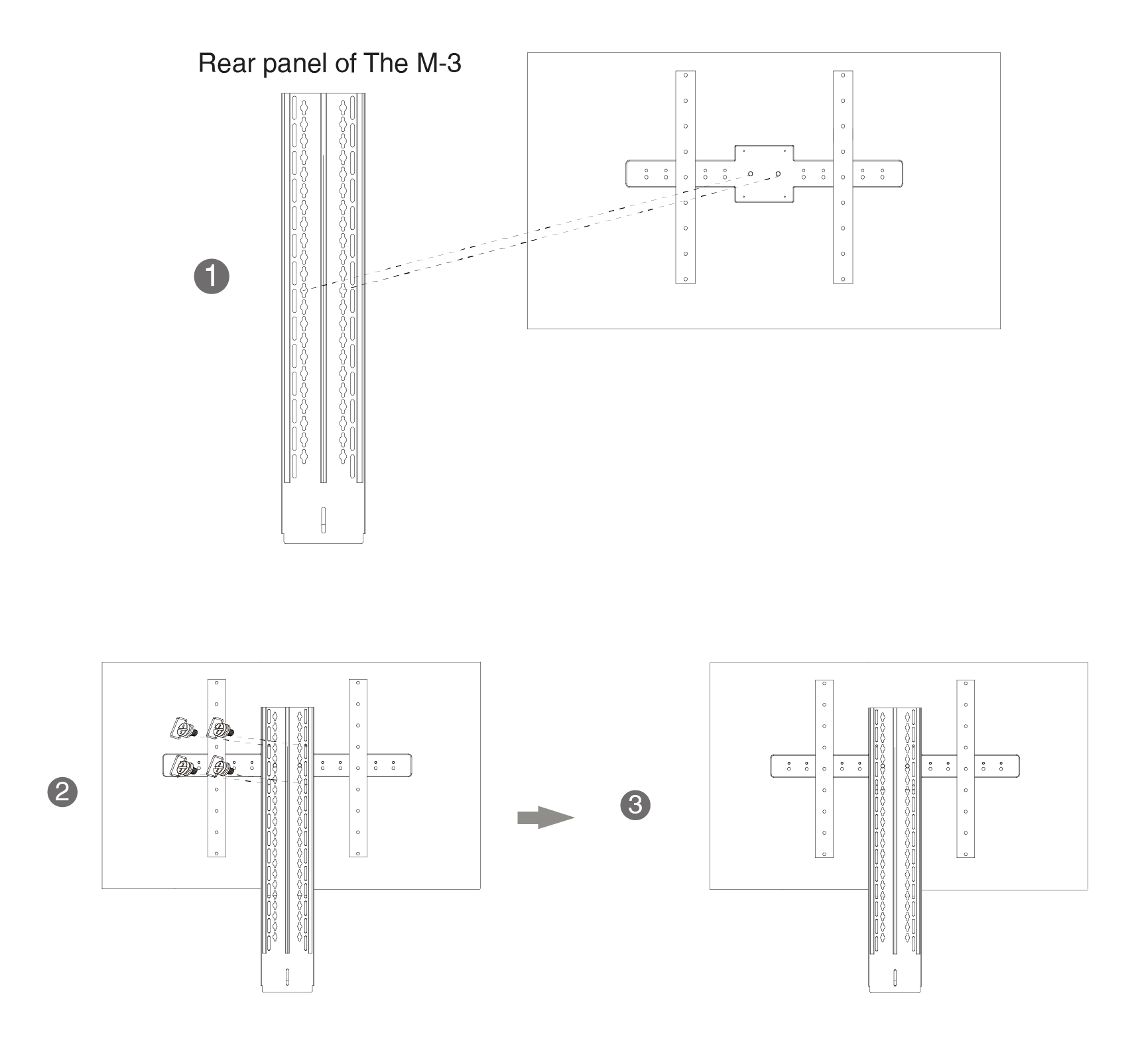 Lắp ráp M-3 như hình bên dưới: