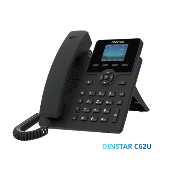 Điện thoại IP Dinstar C62U | Không hỗ trợ PoE