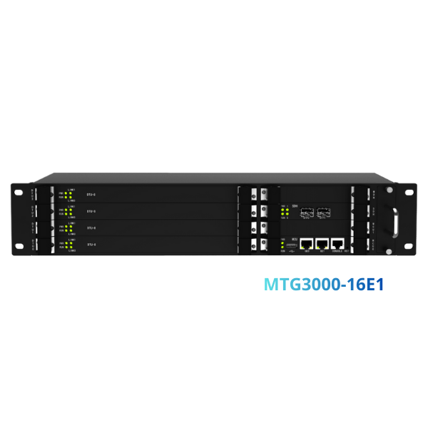 Gateway VoIP kỹ thuật số Dinstar MTG3000-16E1 | Hỗ trợ 16 cổng E1/T1