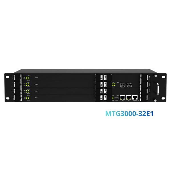 Gateway VoIP kỹ thuật số Dinstar MTG3000-32E1 | Hỗ trợ 32 cổng E1/T1