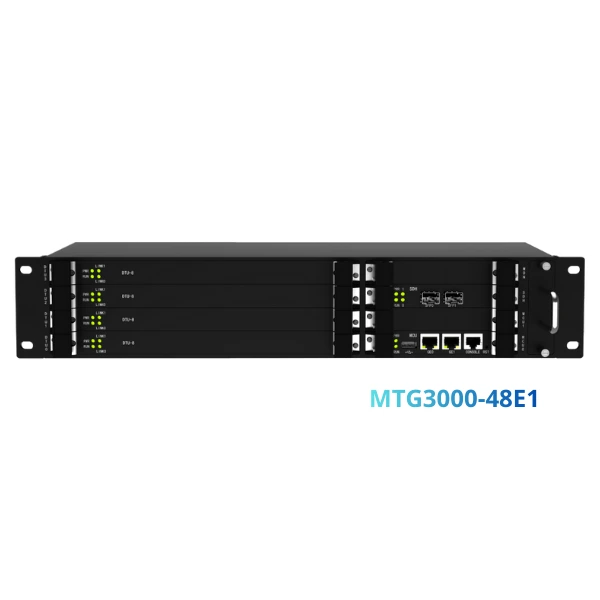 Gateway VoIP kỹ thuật số Dinstar MTG3000-48E1 | Hỗ trợ 48 cổng E1/T1