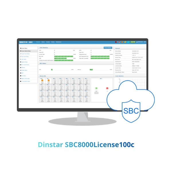 Dinstar SBC8000- 100 User Upgrade License