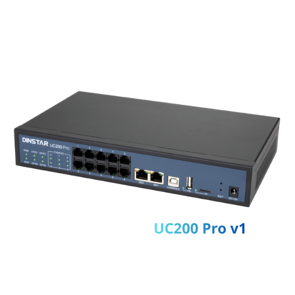 Tổng đài VoIP Dinstar UC200 Pro v1| Hỗ trợ 60 máy nhánh, 15 cuộc gọi đồng thời