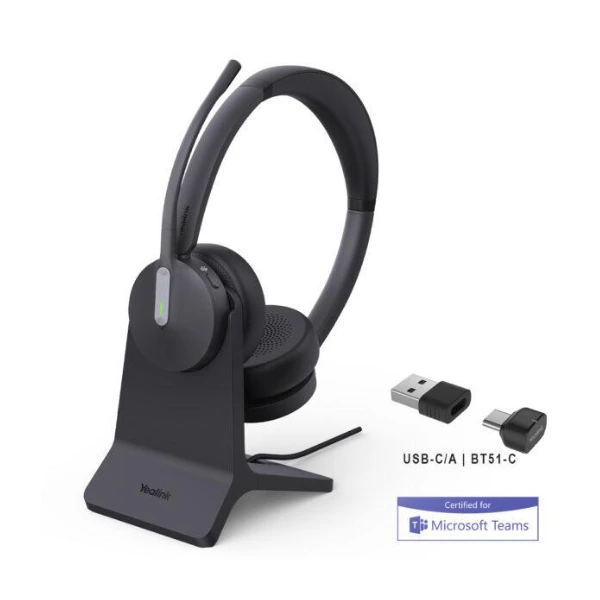 Tai nghe bluetooth Yealink BH70 Dual with Stand Teams USB-C/A | Part Number: 1208701