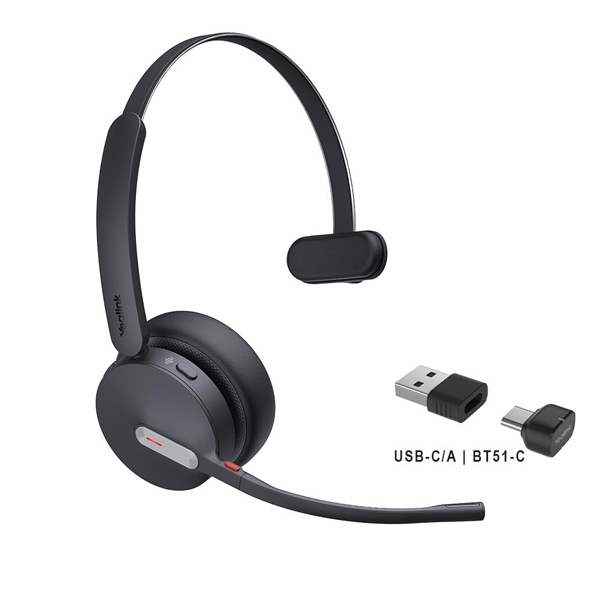 Tai nghe bluetooth Yealink BH70 Mono UC USB-C/A | Part Number: 1208702
