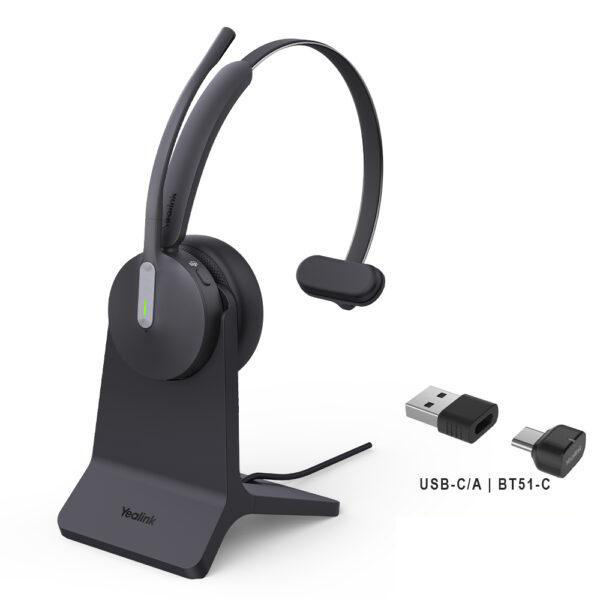 Tai nghe bluetooth Yealink BH70 Mono with Stand Teams USB-C/A | Part Number: 1208702
