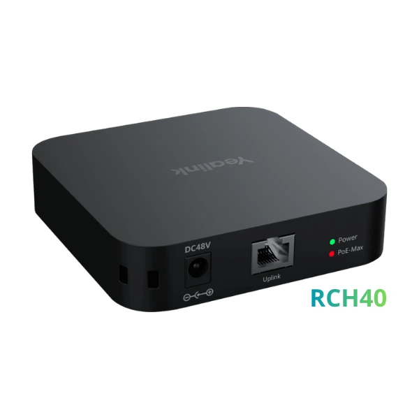 Yealink RCH40 - Bộ chuyển mạch Gigabit PoE+ | Không hỗ trợ QoS, hỗ trợ EEE