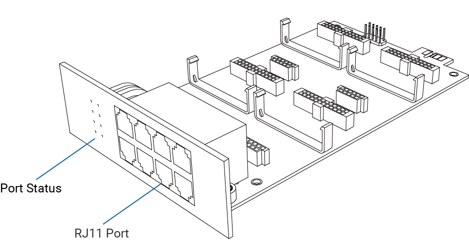 Card mở rộng Yeastar EX08 - 8 cổng RJ11
