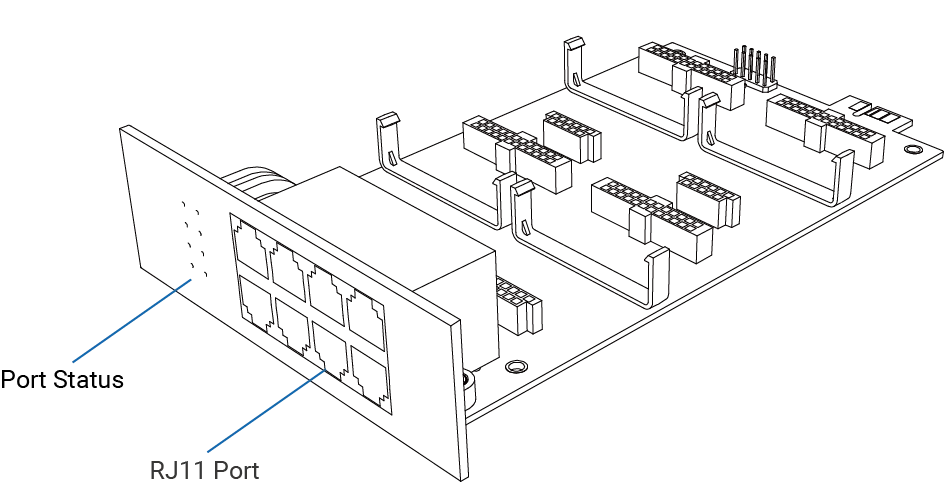 Card mở rộng Yeastar EX08 - 8 cổng RJ11