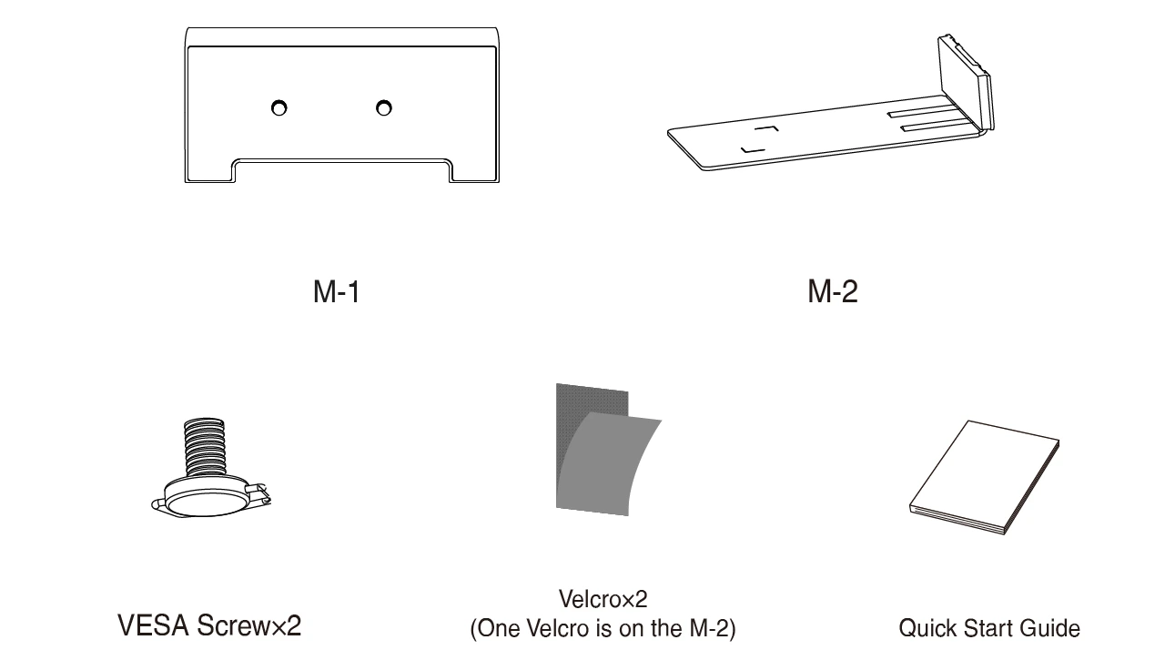 Nội dung đóng gói Yealink TV-Clip Mount