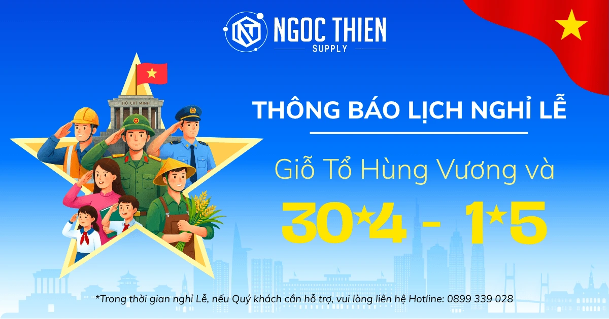 Thông báo lịch nghỉ Giỗ Tổ Hùng Vương, 30/04 - 01/05 năm 2026
