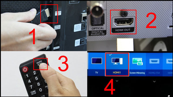 Sử dụng dây cáp HDMI để kết nối Zoom với tivi