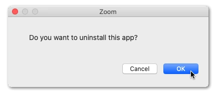 Sau đó, ở phần sau “Bạn có muốn gỡ cài đặt ứng dụng này không?” , bấm OK.