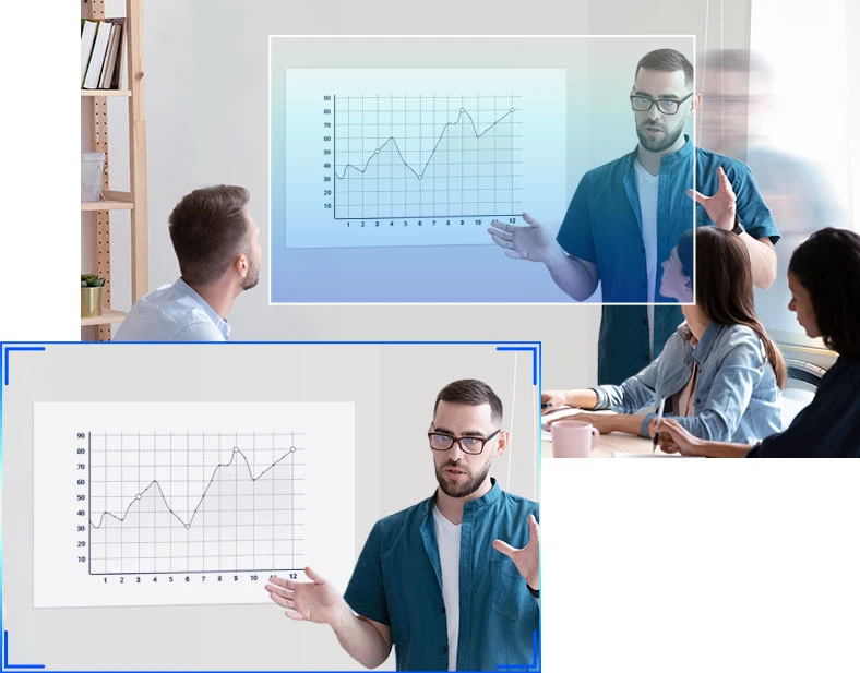 Quan sát chi tiết phần trình bày với tính năng theo dõi trình bày