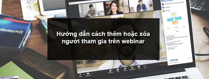 Hướng dẫn cách thêm hoặc xóa người tham gia trên webinar