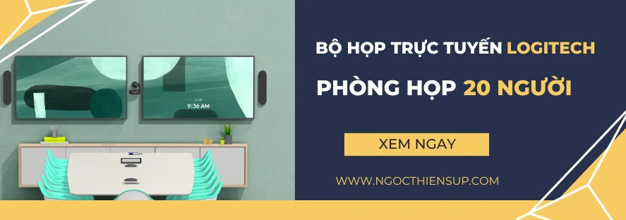 Bộ họp trực tuyến Logitech cho phòng họp 20 người