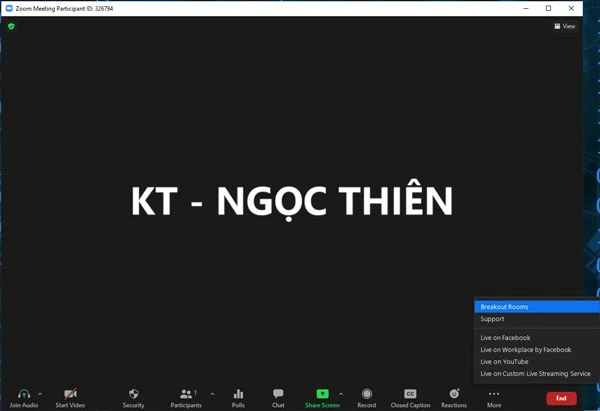 Cách khắc phục lỗi Zoom không vào được phòng Breakout room