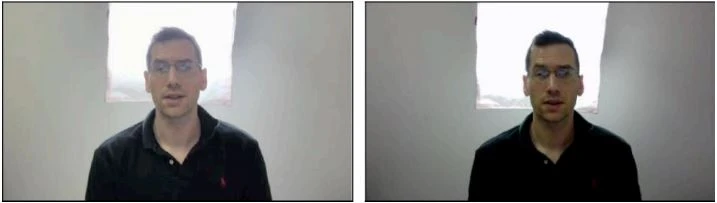 Thử nghiệm 4: Thử nghiệm chiếu sáng ngược (BRIO so với Camera của iMac)