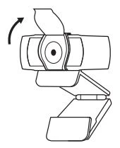 Điều chỉnh thủ công màn trập riêng tư để mở hoặc đóng theo ý muốn.