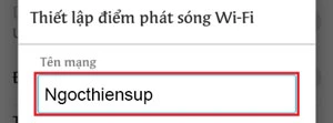 Tên mạng: Điền tên mạng Wifi mình muốn chia sẻ.