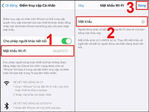 Nhấn vào mục&nbsp;Mật khẩu WiFi&nbsp; srcset=