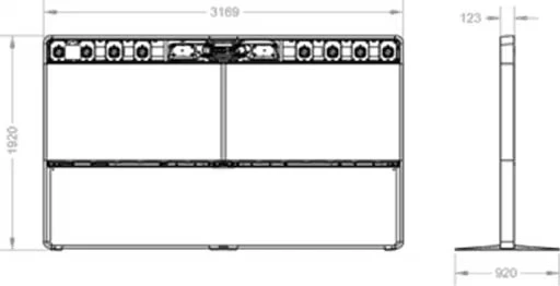 Webex Room 70D G2 with floor stand