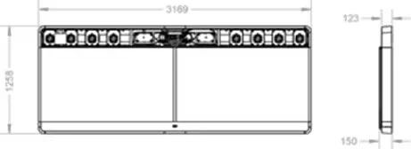 Webex Room 70D G2 with wall mount
