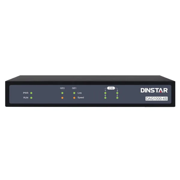 Gateway VoIP Analog Dinstar DAG1000-4S(GE)